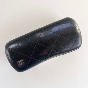 Chanel Black Quilted Sunglasses Case